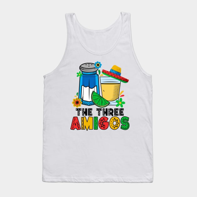 The Three Amigos Tequila Lime Salt Tank Top by catador design